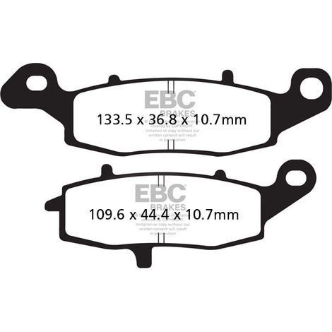 Plaquettes de frein EBC FA231/2V V-PAD (jeu pour 1 disque)