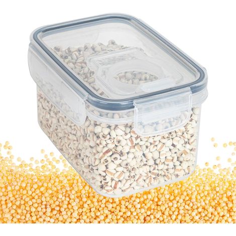 Boîte Alimentaire - Boite hermétique sans BPA 0.8 L rectangulaire avec Couvercle - Conservation Aliment frigo congélation Rangement Cuisine (1/5)
