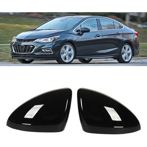 Ein Paar glänzend schwarze Spiegelkappen für Chevrolet Cruze Modelle 2017-2019 (Lieferung in einem PE-Beutel) (1/5)