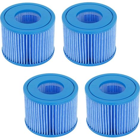 Lot de 2 filtres de Type VI pour Best-way Filtre Piscine Cartus Taille 6 Piscine Filtre Cartouche -58323, Cartouches de Filtre Spa Filtre de Nettoyage de Piscine(Édition améliorée 4 pièces) (1/5)