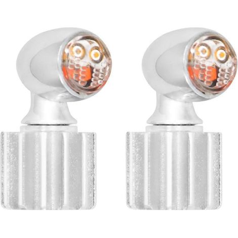 Clignotants mini-clignotants LED universels pour motos Touring Softail Dyna Sil (1/5)