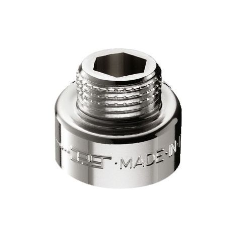 Prolunga maschio/femmina ridotta in ottone cromato - Misura 1/2" x 3/4" H.15 mm 00520450CR (1/2)