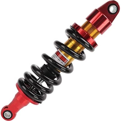 Amortisseur arrière de moto 285 mm, 980 lbs, trou de suspension de 10 mm, ressort réglable pour motos tout-terrain, pit bikes et quads 70cc, 90cc, 110cc, 125cc et 150cc (1/4)
