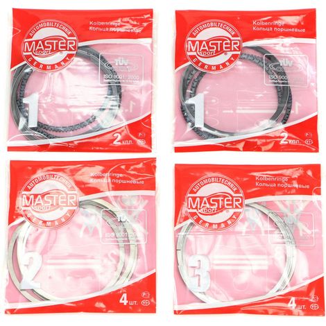 FASCE ELASTICHE PISTONE 82.40 CROMATE set
