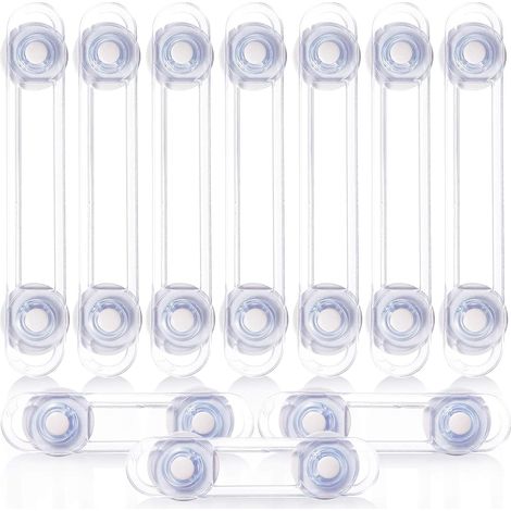 Baby wardrobe door stopper - Child safety - Door, window, and cabinet door stoppers - Home protection (10-pack)