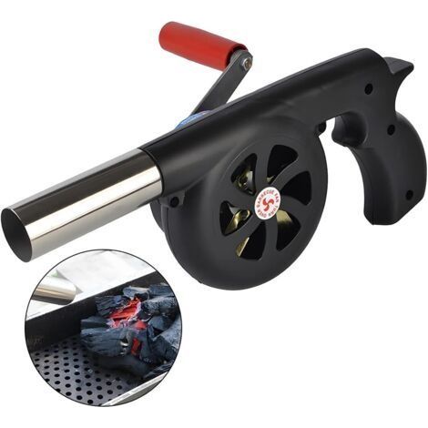 Souffleur Manuel Barbecue, Ventilateur de Barbecue, Convient Pour la Cuisine en Plein Air, Cheminée, camping, pour Soufflet De Feu De Barbecue Outil a Manivelle (1/5)