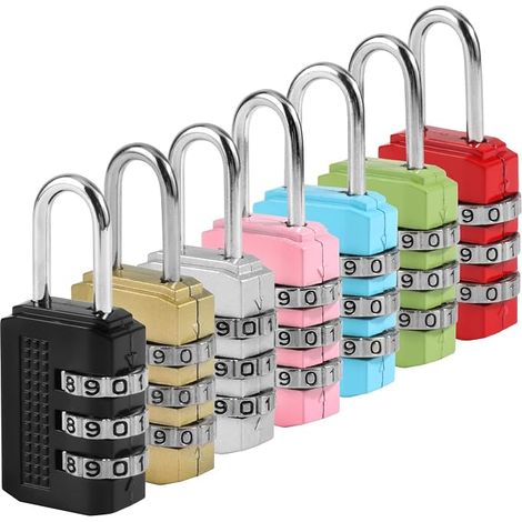 Padlock Locker Combination Padlock Locker, Suitcase, Garage, Gate, School, Zinc Alloy