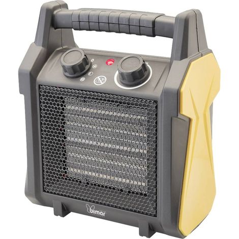 Bimar HP119 Intérieure Noir, Jaune 3000 W Chauffage de ventilateur électrique (1/3)