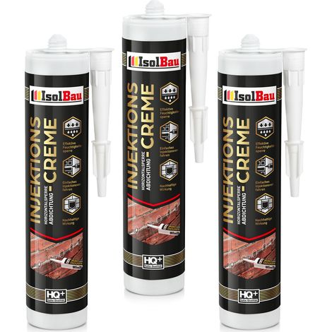Injektionscreme Horizontalsperre 3 x 280ml Isolbau Horizontalabdichtung (1/5)