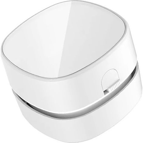 Tischstaubsauger, Mini-Tischstaubmopp, Krümelsauger, kabelloser Handstaubsauger, weiß (1/5)