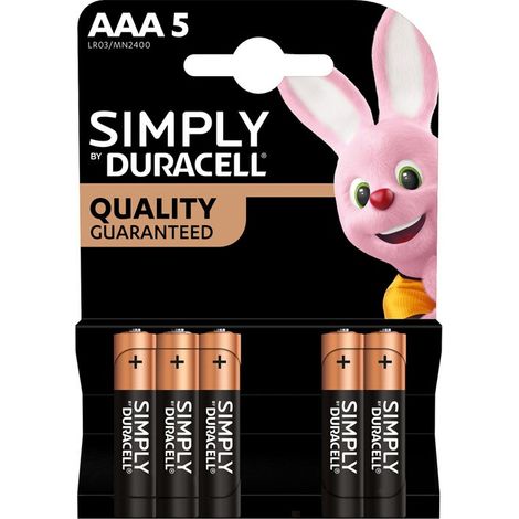 DURACELL SIMPLY ALCALINA MINISTILO 5 PZ