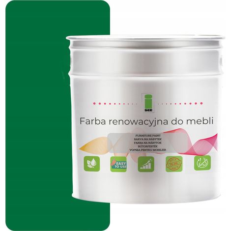 Peinture pour meubles de cuisine RAL 6029 vert mat 1L pour façades en bois 2 en 1 (1/5)