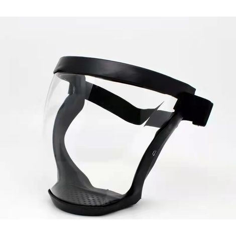 Visière de Protection, Anti-fog Protective Full Face Shield, Face Shield de Protection Complets, HD Transparent Bionic Face Shield de Protection, Visières de Sécurité, Réglable Sangle, Anti-Poussière (1/5)