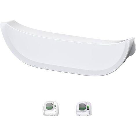 Entrée Surélevée Clôture 2.0 pour Max Pro 2 Litiere Autonettoyante, Déflecteurs pour Éviter Fuites D'urine et de Litière (Not Compatible with Max 2/Max Pro/Ultra) (1/5)