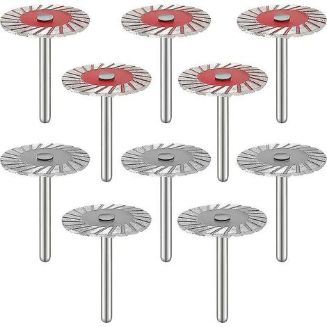 Online Store - Lot de 10 lames de sculpture sur pierre de 40 mm, mini lames de scie diamantées turbo pour gravure, disque à tronçonner le métal (1/5)