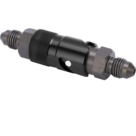 Adaptateur de Déconnexion Rapide en Aluminium Haute Performance, Raccord de Freinage pour Tuyau de Carburant et Huile, Noir (1/5)