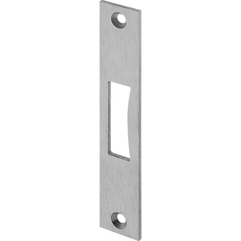 WILKA Schließblech flach f. Rohrrahmen-Riegelschloss, 136 x 24 x 3 mm, Edelstahl (1/3)
