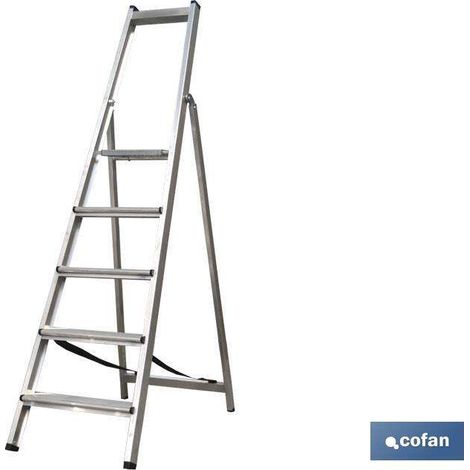 ESCALERA ALUMINIO SOLDADA 9 PELDAÑOS - REFORZADA (1/4)