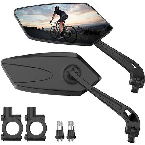 Lot de 2 rétroviseurs de vélo, rétroviseurs de guidon pour vélo - (1/5)