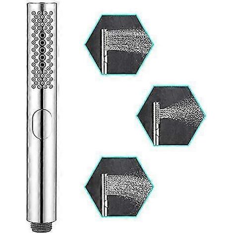 Pommeau de douche, douchette à main, salle de bain, pommeau de douche rond 3 fonctions, douche spa haute pression, lavage de couches lavables avec nettoyage (1/4)