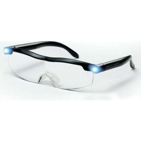 Lunettes de Lecture - Loupe de Vision puissante avec lumière LED, grossissement de 160%, pour Lecture,Tous Les Travaux de Précision,Réparations,Couture, Montres et Artisanat (Loupe 160%) (1/5)