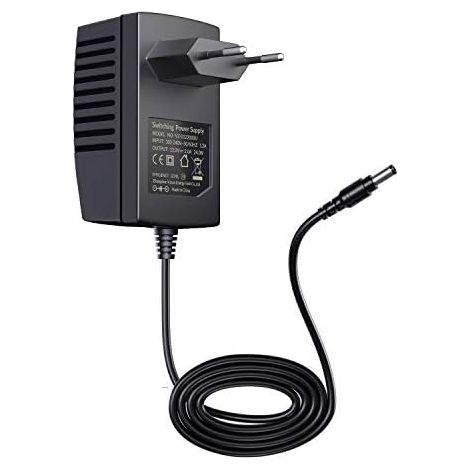 DC 12V 2A Power Adapter Transformer with European Plug (1/5)
