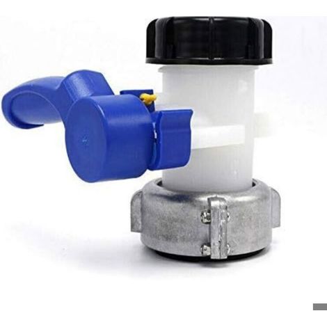 1 Adaptateur de vidange DN80, Diamètre 62 mm, Résistant aux acides, Pour réservoir IBC, Usage industriel (1/3)
