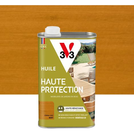 V33 Olio per legno per esterni ad alta protezione, rovere chiaro opaco, 1L V33