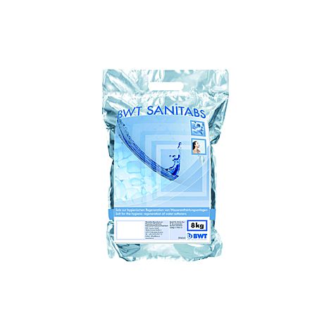 Sel régénérant BWT AQA à effet hygiénique, Sanitabs, 8kg, 94241 (1/2)