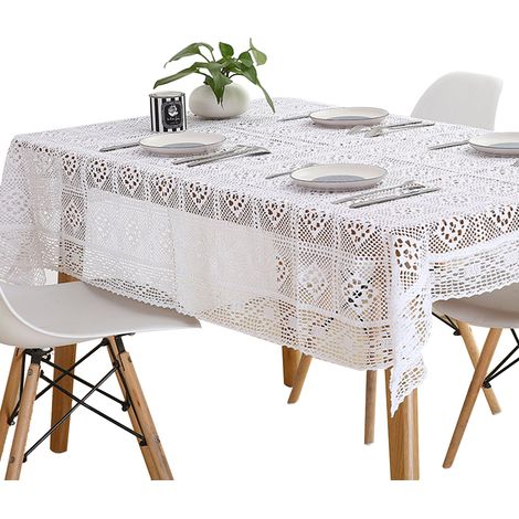 Napperon En Dentelle - Napperon De Table En Coton Naturel - Pour Décoration De Mariage Fête Ou Cuisine - 1 Pièce (1/5)