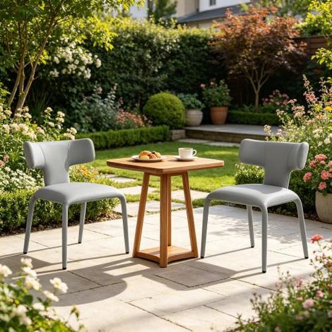 Chaises élégantes pour salon, cuisine et bureau avec dossiers incurvés (lot de 2 chaises de salle à manger) (1/5)