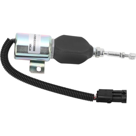 Électrovanne d'arrêt carburant 24V DC 1752ES 612600180008 Solénoïde de coupure compatible Cummins 5.9L 8.3L (1/5)