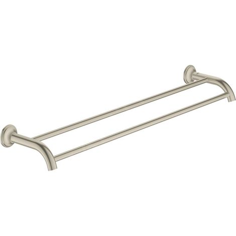 Grohe Essentials Authentic - Porte-serviettes à deux bras, nickel brossé 40654EN1 (1/3)