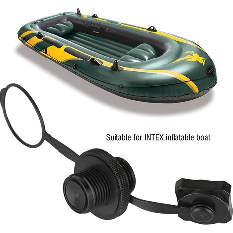 Soupape à air de rechange pour bateau pneumatique en plastique noir, diamètre extérieur 22,9mm (1/5)