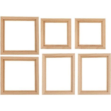 Lot de 6 mini cadres photo décoratifs en forme de micro-paysage-7.6X6.1X0.2CM (1/3)