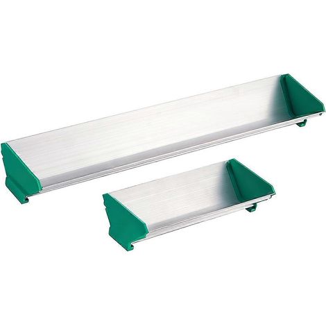 Lot de 2 cuillères à émulsion en aluminium à double bord (6 et 16 pouces), couleur argent. (1/5)