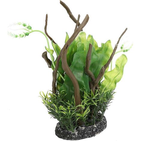 Plantes aquatiques artificielles en plastique, accessoire de décoration pour aquarium. (1/3)