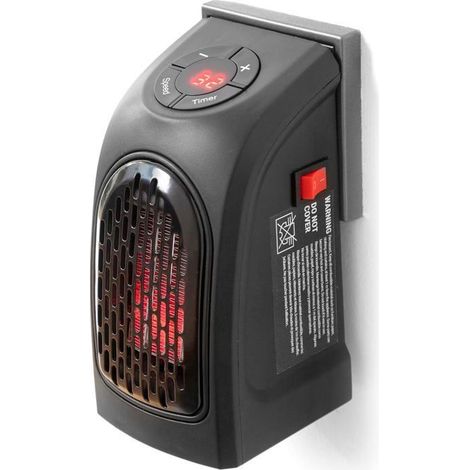 Radiateur soufflant sur prise - CELLUSTOP - 400W - Compact - Programmable - Silencieux