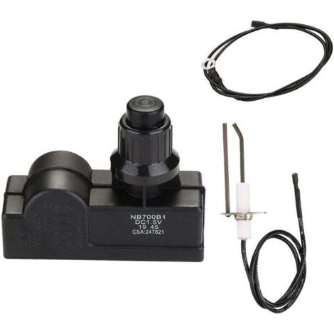Kit d'allumage pour barbecue Charbroil, Kenmore, Broil-Mate, Broil King, Nexgrill Pièces de rechange pour allumeur de barbecue universel 2 prises