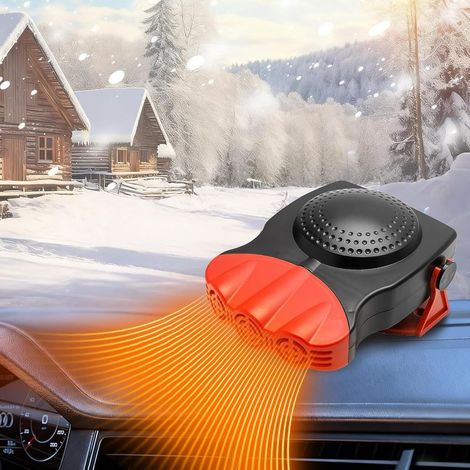 12V 150W Autoheizung, Zigarettenanzünder-Autoheizung, 2-in-1-Lüfterheizung für Autos, Windschutzscheibenentfroster, Armaturenbrett-Entfroster, Jeeps (1/5)