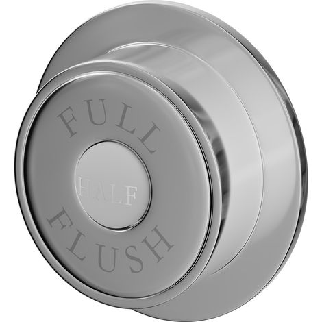 Hudson Reed Traditional Chrome Finish Dual Flush WC Toilet Push Button (1/5)