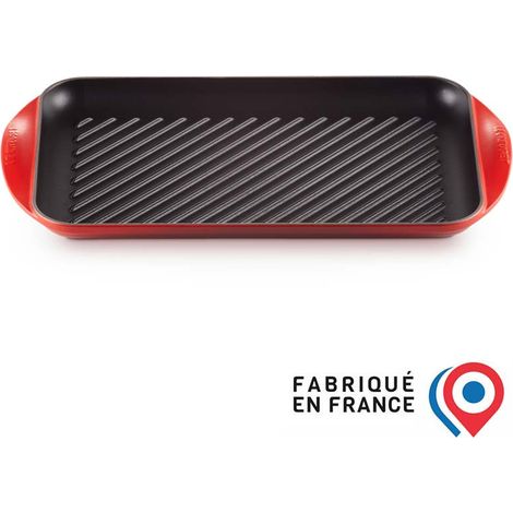 Le Creuset Grill in ghisa smaltata colore ciliegia 47x25 cm (1/4)