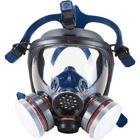 Full face mask, full face respirator with CE approval, face protection safety mask, organic vapor respirator for paint dust (1/4)