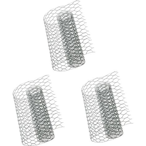 3 Rouleaux De Jardin Filet De Grillage De Poulet Filet De Volaille Filet Métallique Pour Le Bétail Filet De Fil De Poulet Cadre De Fil De Poulet Filet De Maille De (1/5)