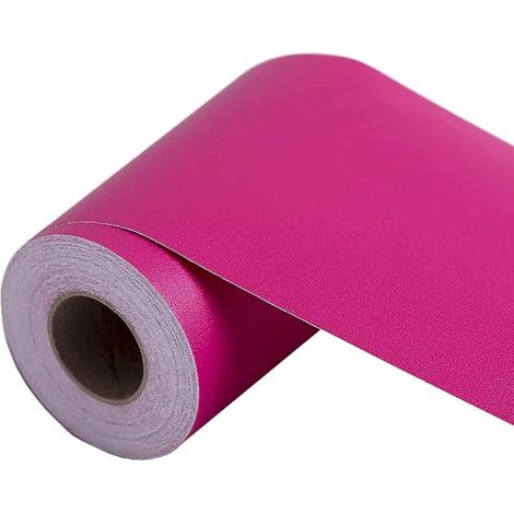 Bordure De Papier Peint Frise Murale Adhesive Bordure Papier Peint Frise Autocollante Pour Cuisine, Salle De Bains, Plafond, Salon, Chambre DéCoration Murale Rouge 15cm X 500cm