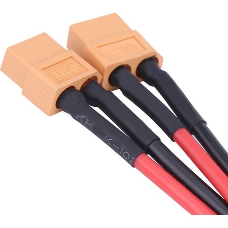 XT60 Parallelstecker-Adapter für RC-LiPo-Akkus, 14AWG-Kabel, 1 Buchse auf 2 Stecker (1/5)