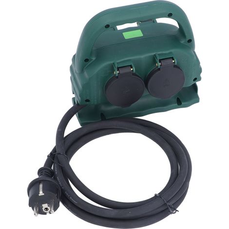 Prise de jardin extérieure 16A 3680W 4 prises IP44 étanche piquet de terre avec poignée câble 2M (1/5)