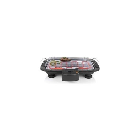 BQ2813 Elektrischer Tischgrill – Schwarz – 2000 W – Grillfläche 38 x 22 cm (1/5)