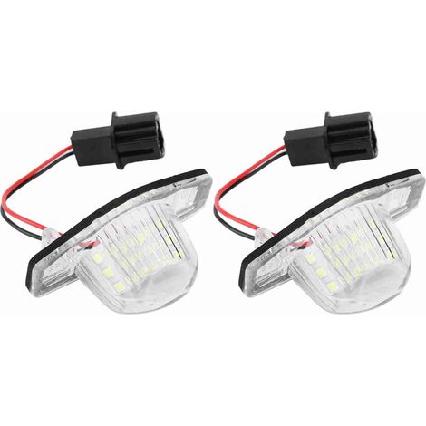 Juego de 2 luces LED de 18 LED para matrícula (izquierda y derecha) para Honda Fit / Jazz 2002-2014 (1/2)