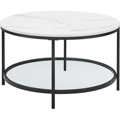 Vasagle Eleganter Tisch Schwarz 80 cm Puristisches Design